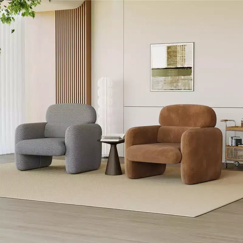 Poltrona moderna, Poltrona con struttura in legno, Comoda poltrona da lettura per soggiorno, camera da letto, appartamento, angolo, grigio